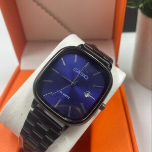 Black Strapped BlueBlack Face Casio Watch